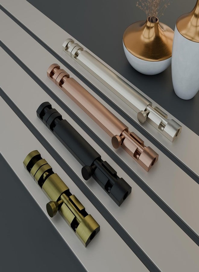 SENSI 4 Pack Premium Aluminum Tower Bolt 4 Inch | Heavy Duty Tower Bolt for Main Door, Bathroom & Bedroom | Kundi Door Latch, Chitakni for Home, Office Doors & Windows | Antique Finish - Image 2